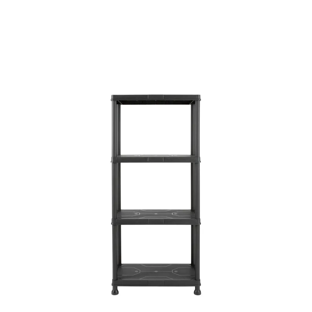Kreher Q-Brick Kunststoffregal Set 1 mit 6 Boxen schwarz
