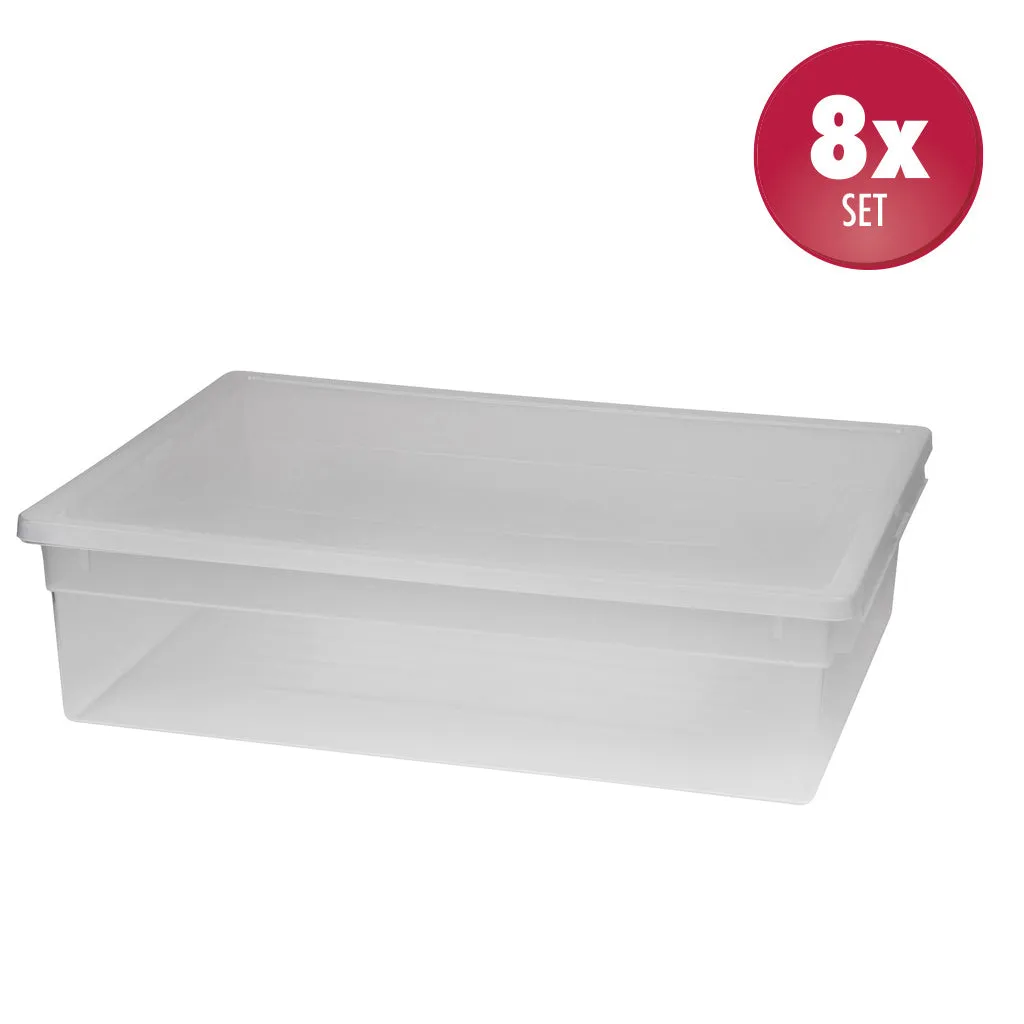 Kreher LightBox 52 XL Aufbewahrungsbox 22L 8er Set