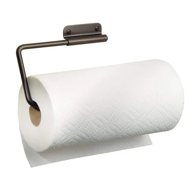 mDesign Küchenrollenhalter Stahl bronze Wand