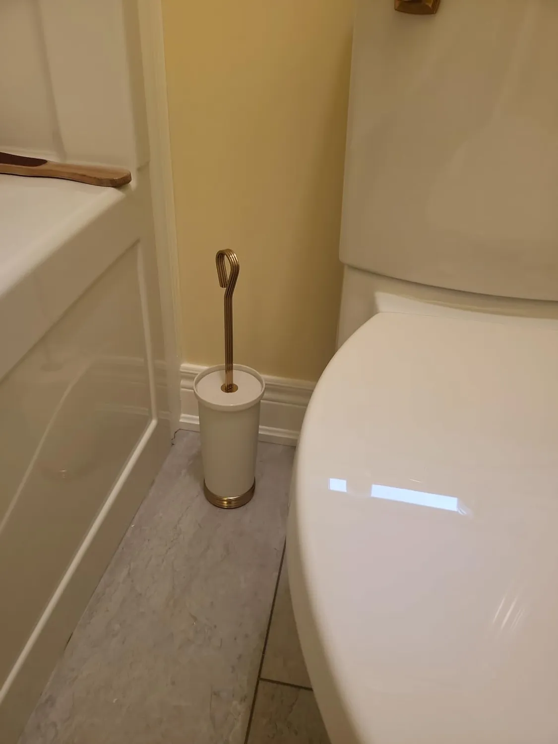 mDesign WC Bürste Halter weiß Stahl freistehend