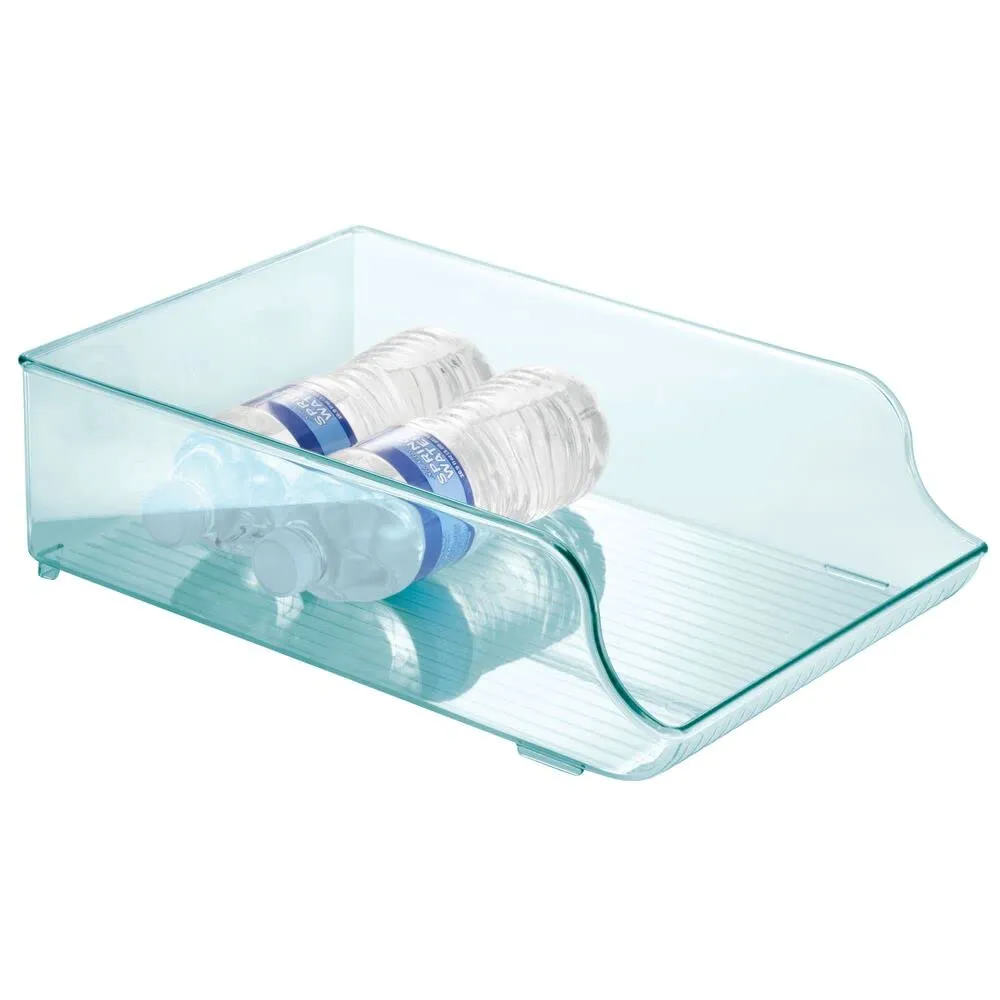 mDesign Flaschenregal stapelbar 2er Set Flaschenhalter Hellblau