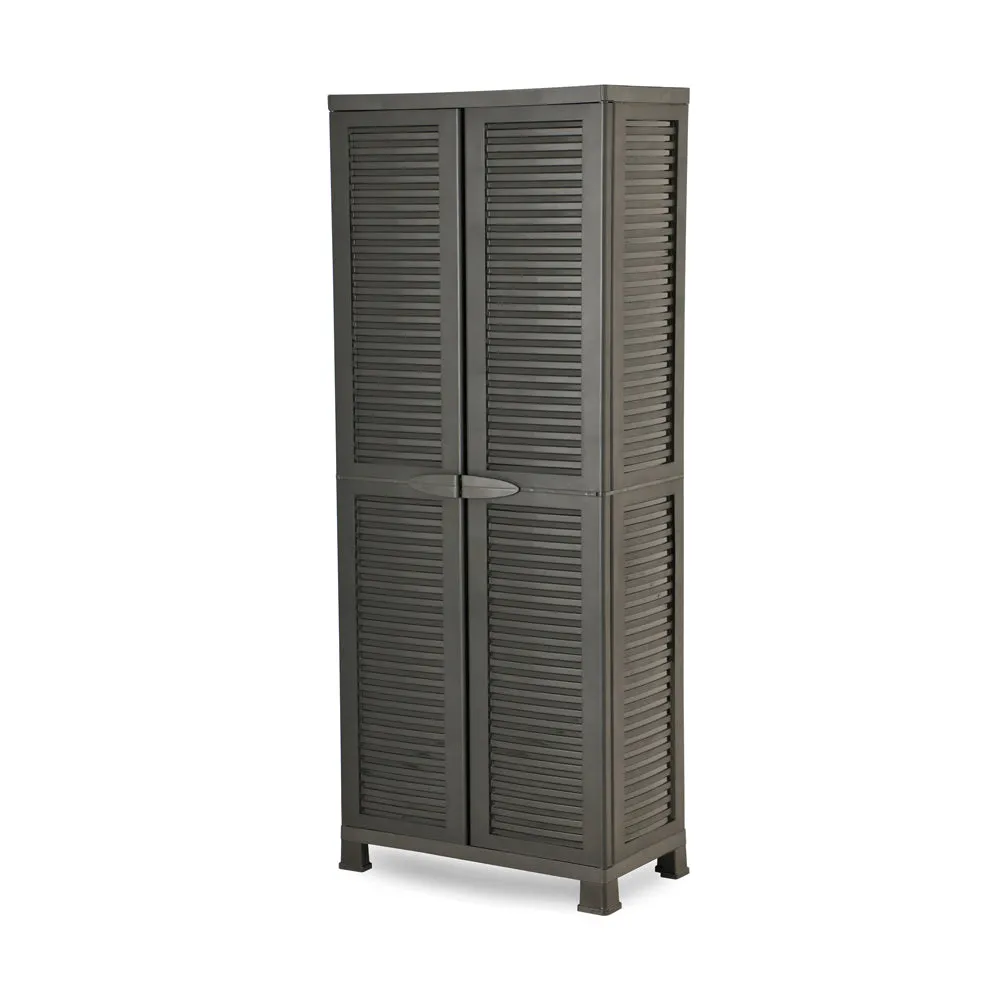 Kreher STAR Kunststoffschrank 68x40x171 cm schwarz abschließbar
