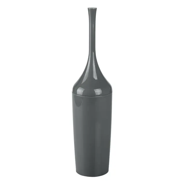 mDesign 01832 Toilettenbürste anthrazit mit Halter schmal