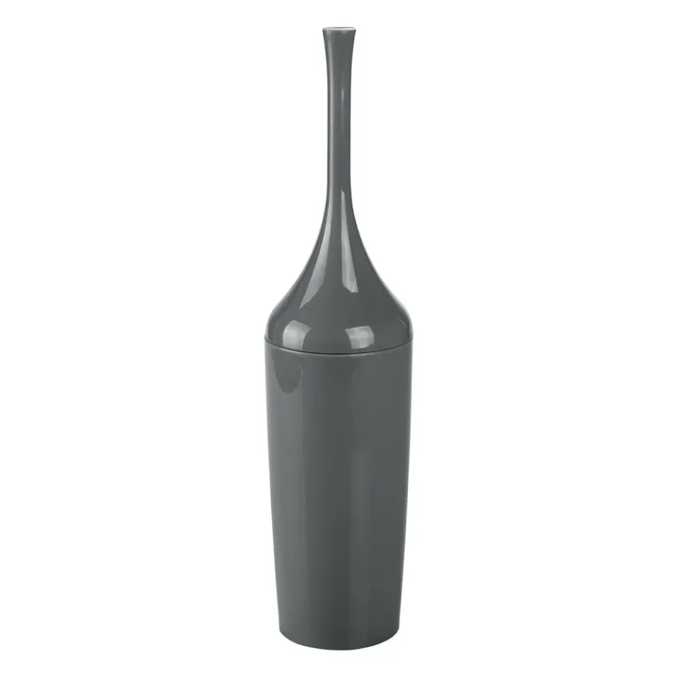 mDesign 01832 Toilettenbürste anthrazit mit Halter schmal