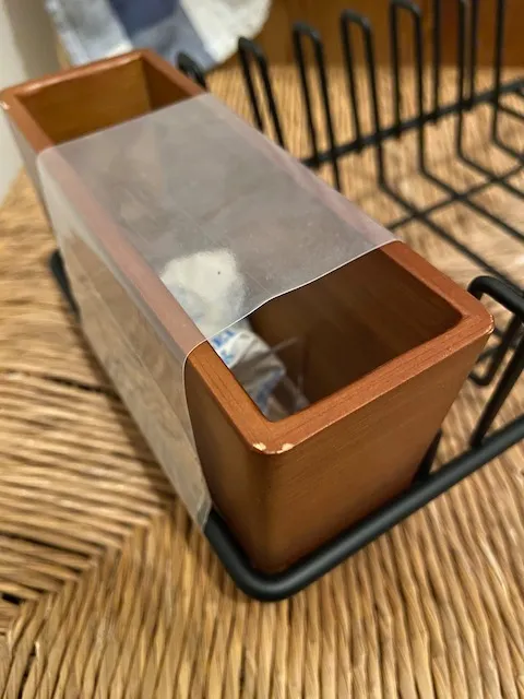 mDesign Abtropfgestell Abtropfkorb Metall weiß mit Besteckhalter