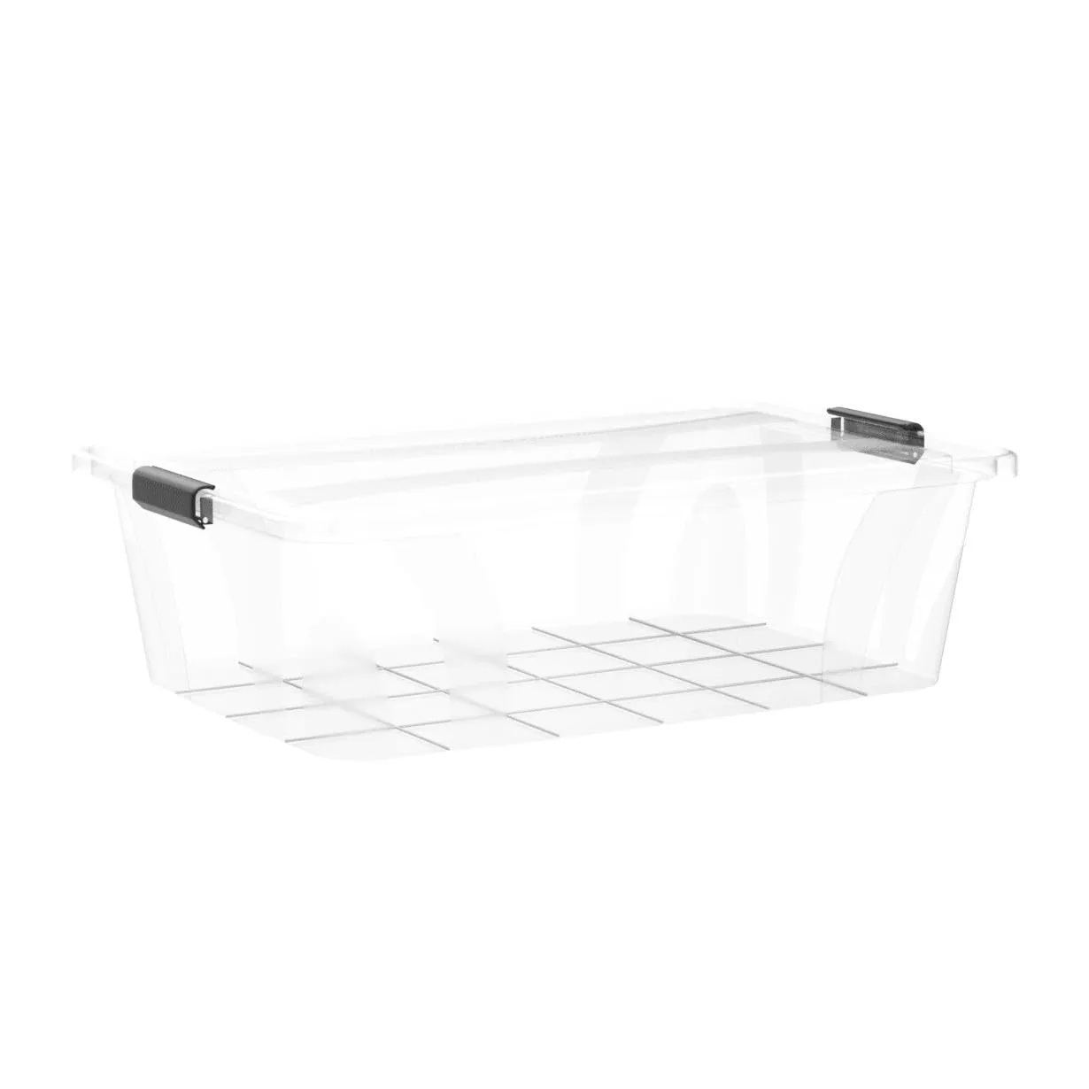 astor24 Aufbewahrungsbox 7 Liter transparent 3er-Set Deckel