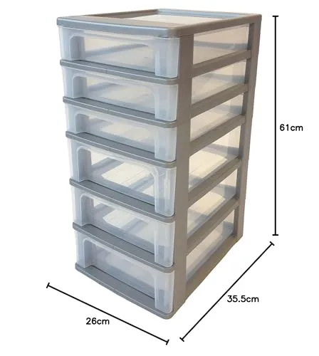 Iris Ohyama OCH-2033 Schubladencontainer 6 Schubladen