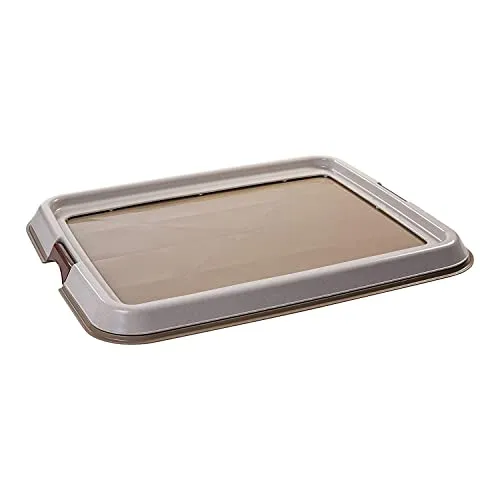 Iris Ohyama FT-650 Hundetoilette Beige Tablett 55x65cm Matte-Halter