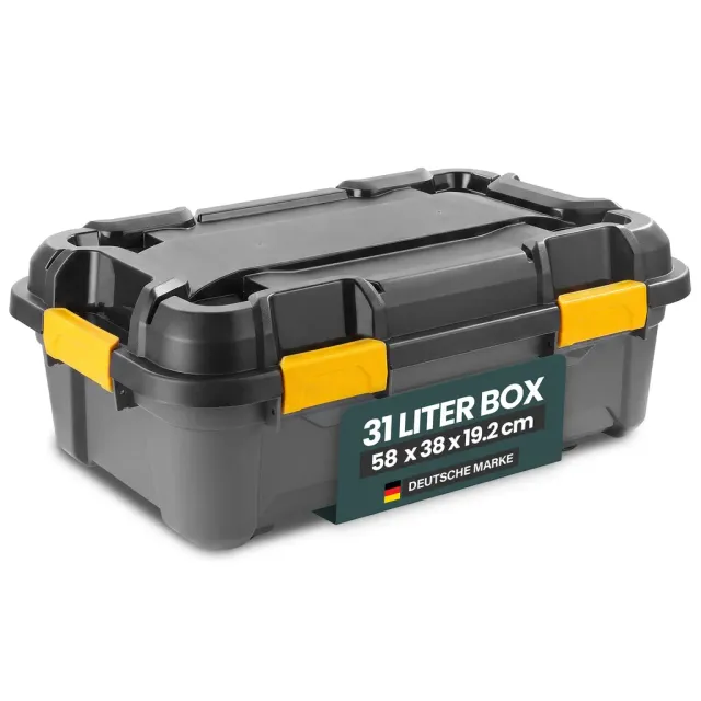 Kreher Bunker Aufbewahrungsbox 31 Liter Schwarz IP67 1 Stück