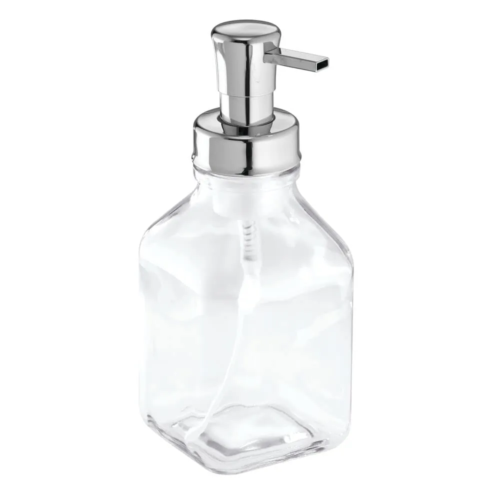 mDesign Schaumseifenspender Glas 553 ml Transparent wiederbe