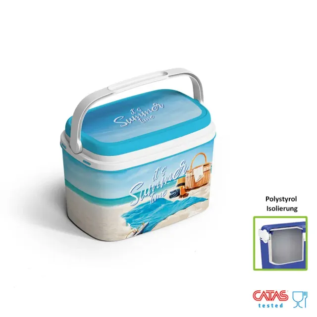 Kreher Kühlbox 6 Liter Classic Türkis mit Deckel und Griff