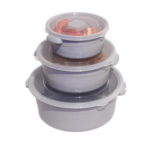 astor24 Mikrowellengeschirr 3er Set rund 2L BPA-frei