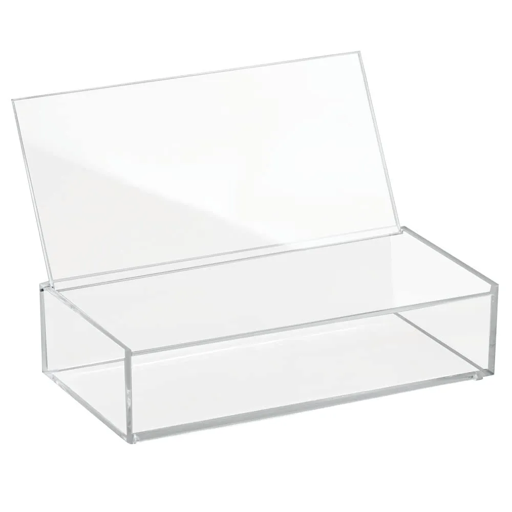 mDesign Kosmetik Organizer Box transparent Deckel