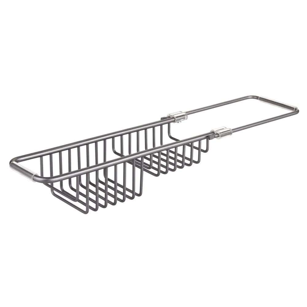 mDesign 8947 Schwammhalter ausziehbar Graphit Aluminium