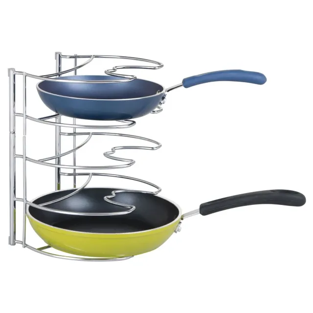 mDesign 6316MDKEU Pfannenhalter Chrom für 28 cm Pfannen