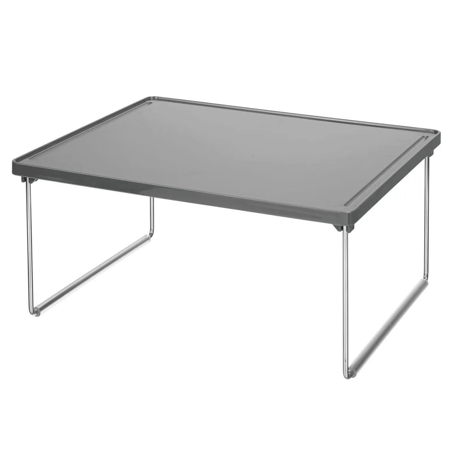 mDesign 02513MDKEU Tellerregal stapelbar dunkelgrau 1 Stück