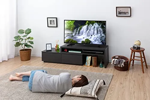 Iris Ohyama TV-Bank SAB-100 erweiterbar Schwarze Eiche