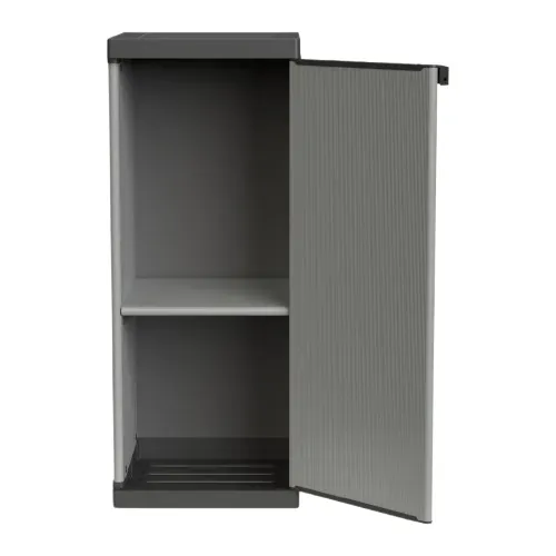 Kreher Armadio Kunststoffschrank 34x38,5x85 cm Grau 1 Boden