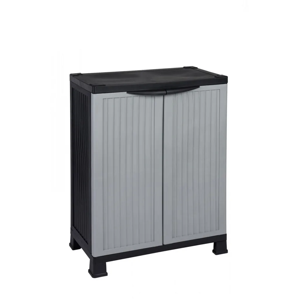 Kreher Noble Kunststoffschränke Bundle Grau 171+92 cm 2er Set