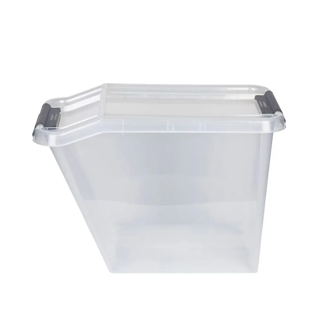 Kreher ProBox Aufbewahrungsbox 58 Liter Transparent 3er-Set