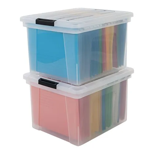 Iris Ohyama FBN-35 Archivbox 25L Transparent 4er