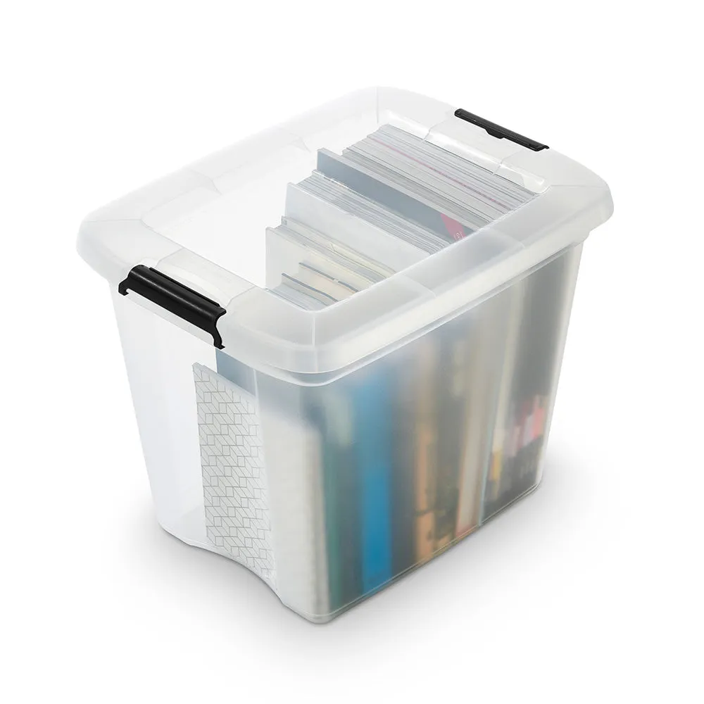 Kreher Robust Store Aufbewahrungsbox 27 Liter transparent