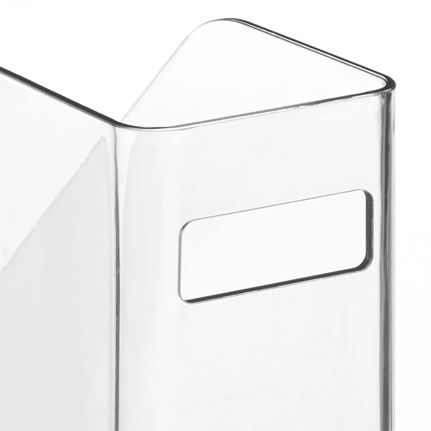 mDesign Ligne Aktenordner Stehsammler transparent 4er-Set