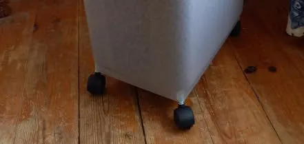 Iris Ohyama ATS-C Futterbox Weiß 45L+20L luftdicht mit Rollen