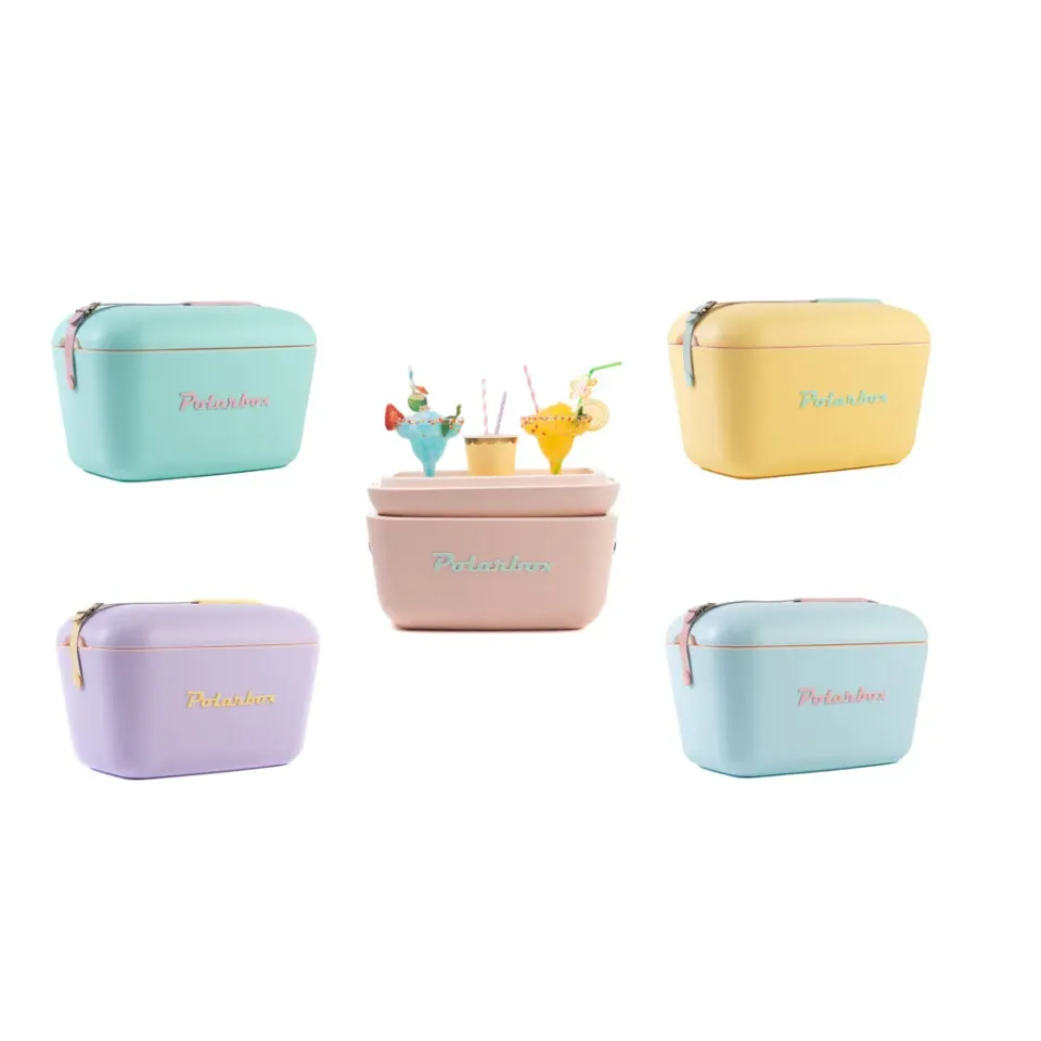 Kreher Polarbox Kühlbox 12 Liter Classic Blau Retro mit Trageriemen