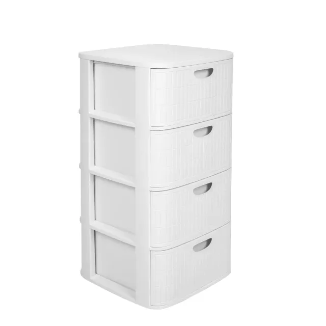 Kreher Domus Schubladenschrank Weiß 4 Schubladen 40cm