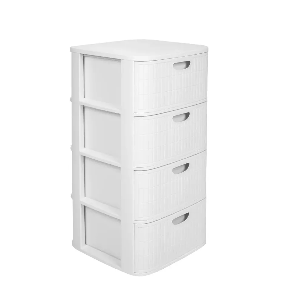 Kreher Domus Schubladenschrank Weiß 4 Schubladen 40cm