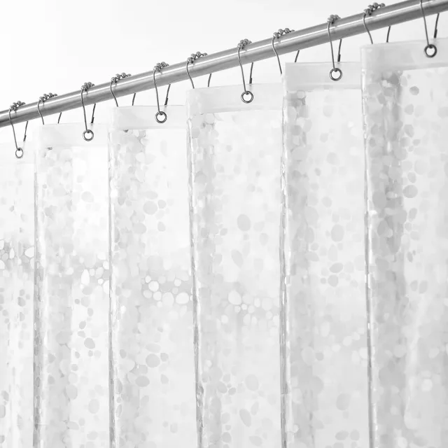mDesign Duschvorhang Transparent PEVA 183x183 wasserdicht