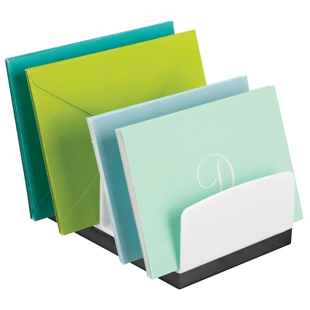 mDesign Kosmetik Organizer Kunststoff weiß 5 Fächer