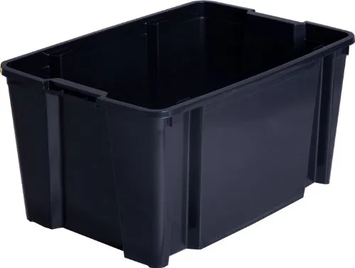 Iris Ohyama Hobby Box HB-45 Aufbewahrungsbox 45 L 3er-Pack schwarz