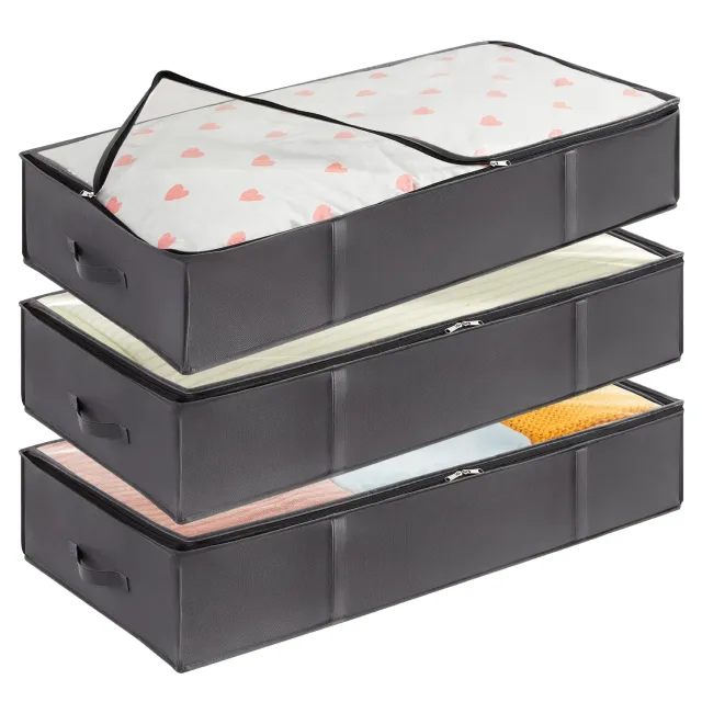 Lifewit Unterbett Aufbewahrung 95L 3er Pack