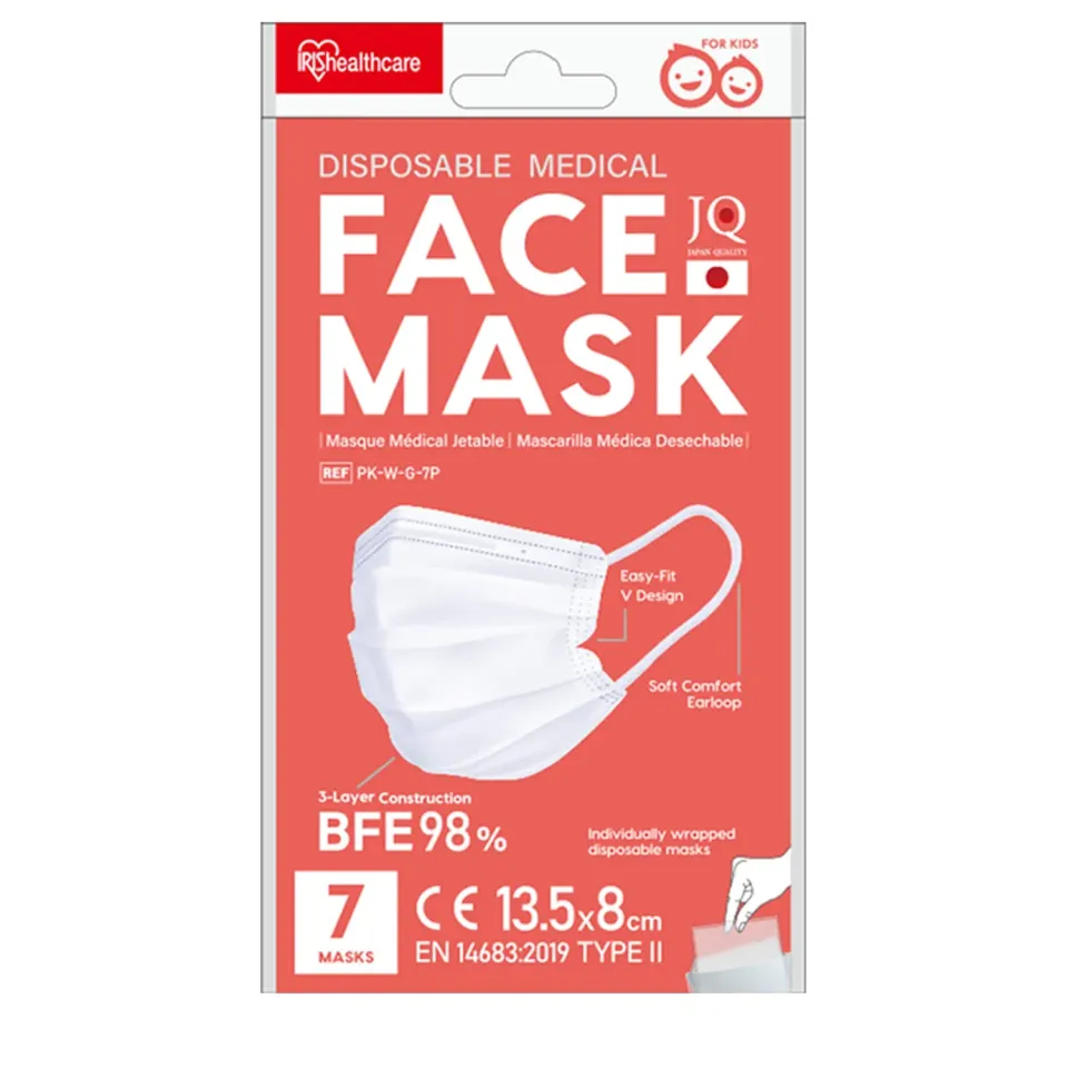Iris Ohyama Mask PK Einwegmaske Größe S Weiß 105 Stück