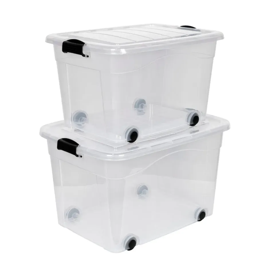 Kreher Roller Box mit Deckel 100+60 Liter 2er-Set