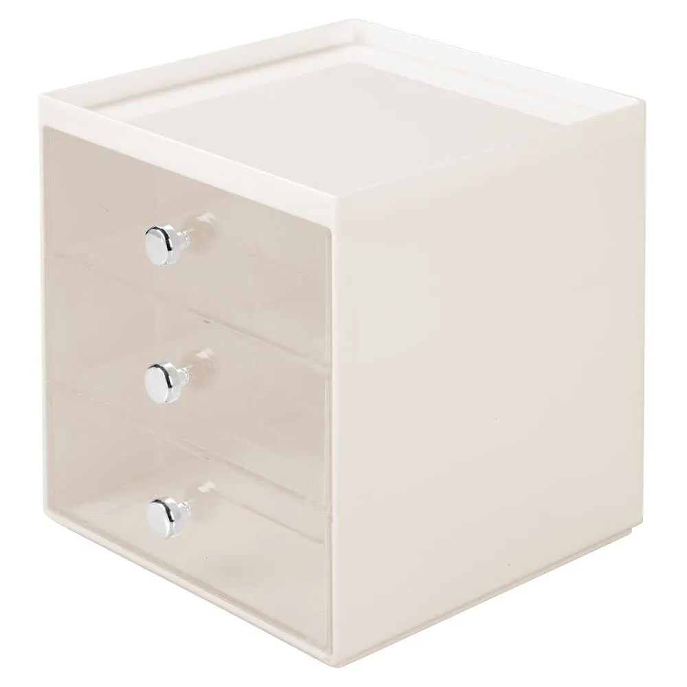mDesign 07278MDGEU Brillenbox Creme-Transparent 9 Fächer