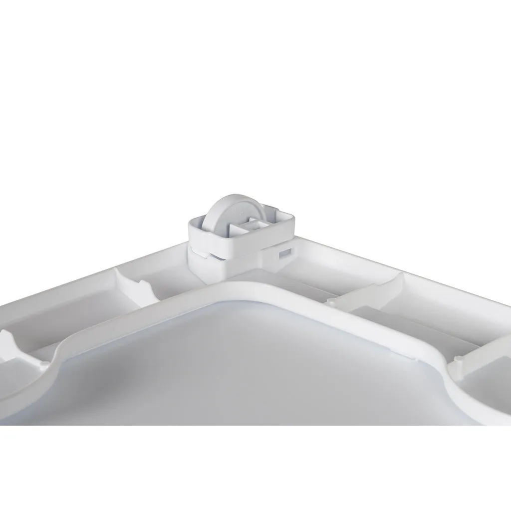 Kreher Rattan Schubladentower Schubladenbox Grau rollbar
