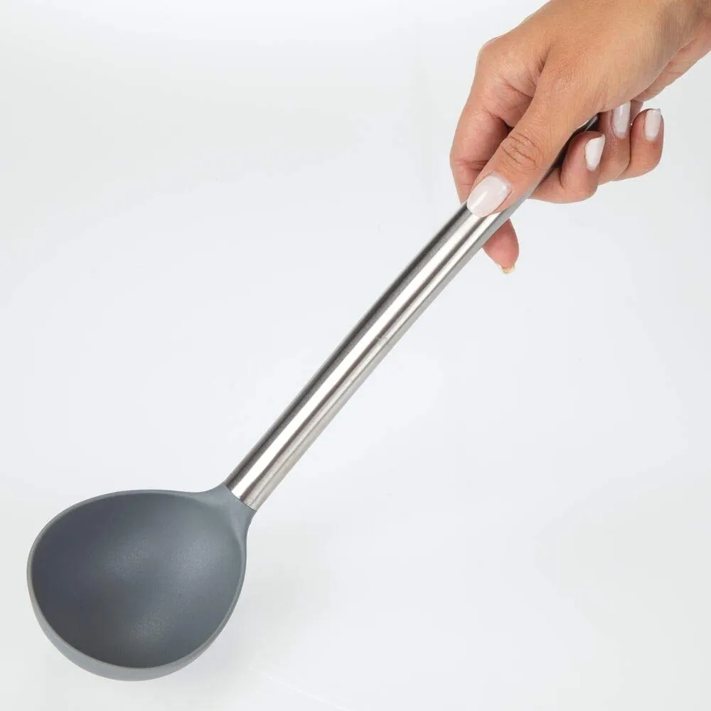mDesign Küchenhelfer Set 6-teilig grau Nylon Edelstahl 33cm