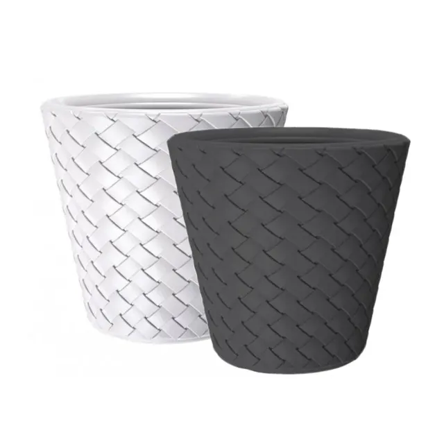 Kreher Matuba XXL Pflanztopf 60cm Anthrazit Geflecht