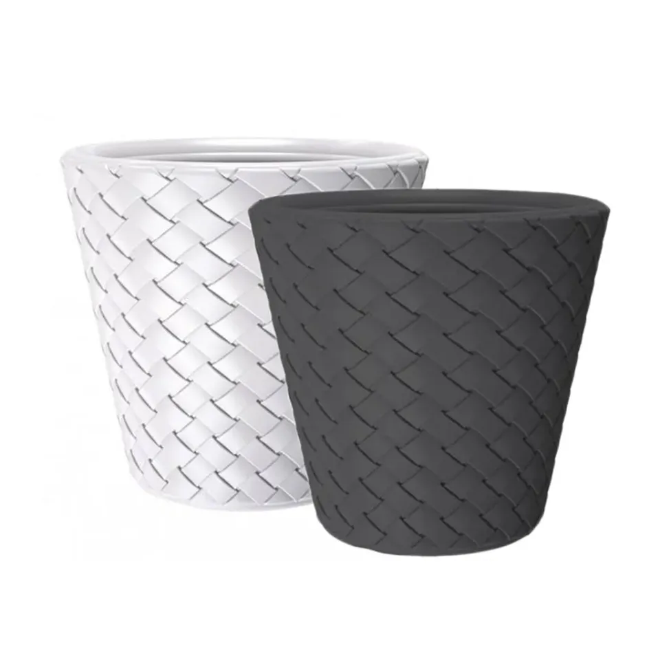 Kreher Matuba XXL Pflanztopf 60cm Anthrazit Geflecht