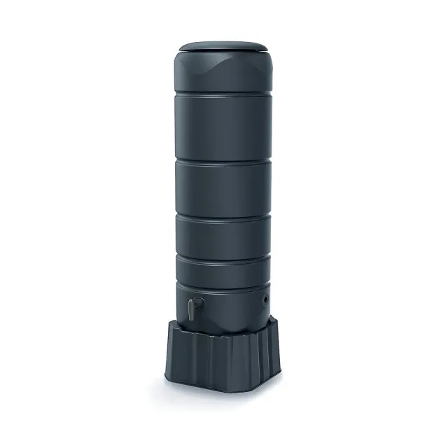 Kreher Vuelta Regentonne Anthrazit 110 Liter mit Hahn