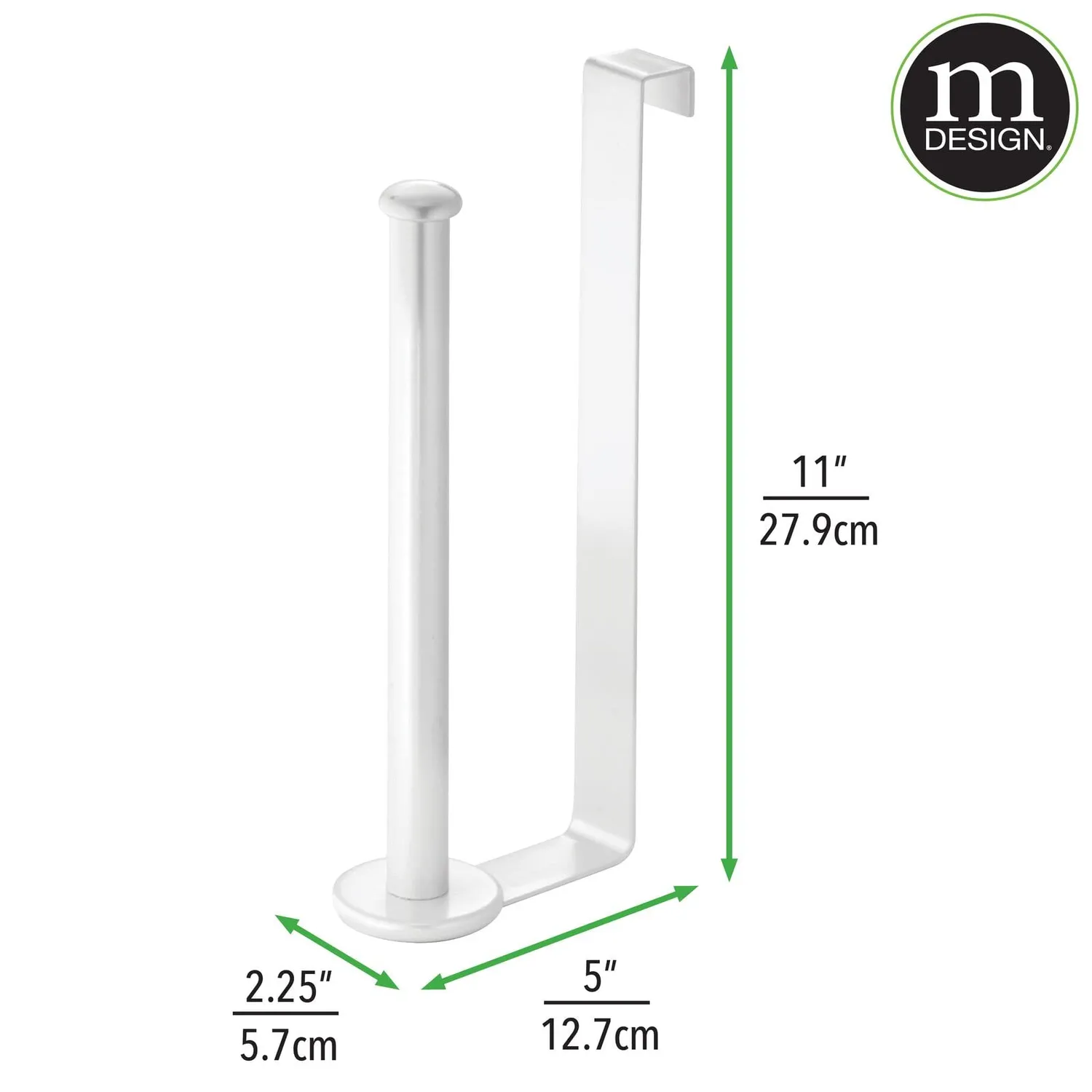 mDesign Toilettenpapierhalter Spülkasten weiß 2 Rollen