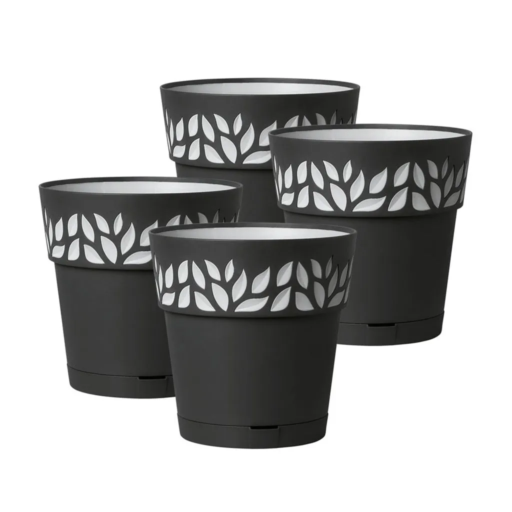 Kreher Cloe 20x20 cm Blumentopf 4er-Set Terrakotta matt