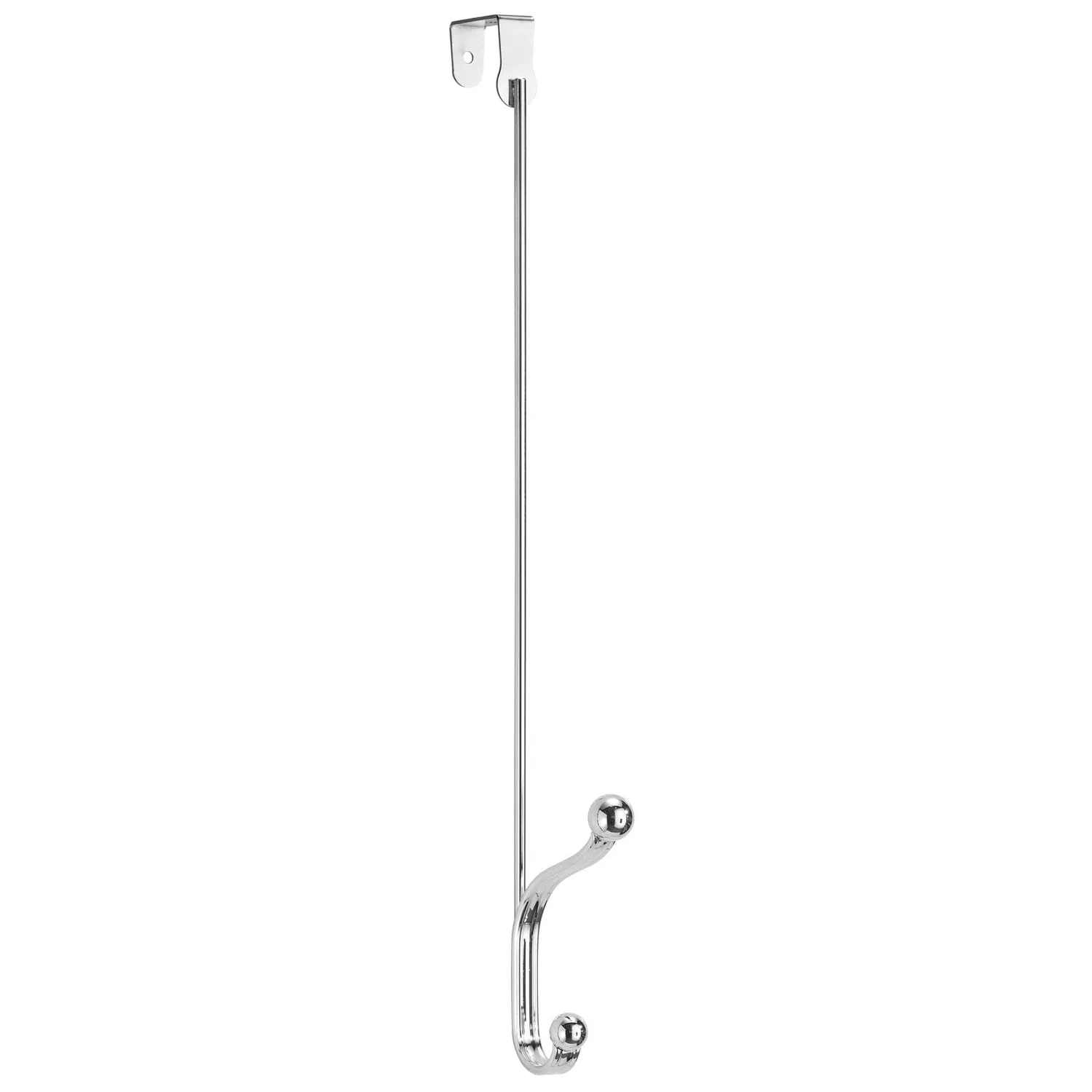 mDesign Türhaken Metall 2er-Set Silber 43,2 cm