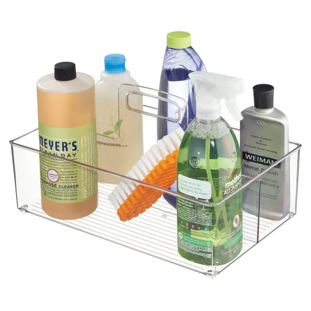 mDesign Putzmittel-Caddy mit Griff durchsichtig Einzelpack