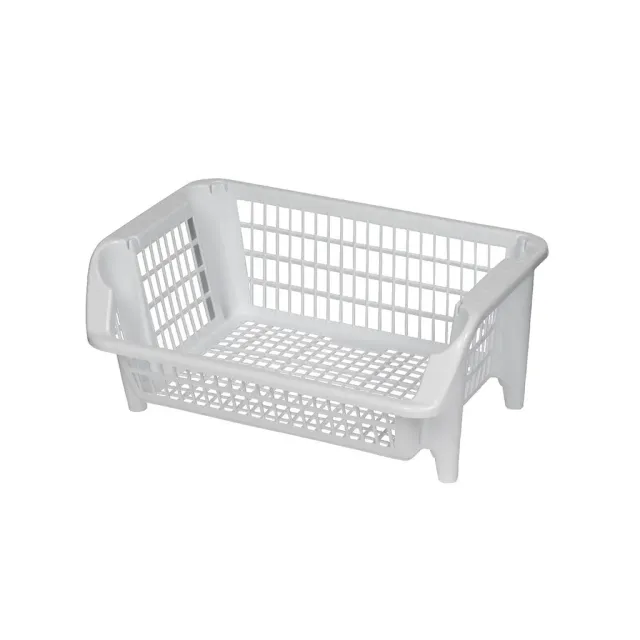 Kreher MAGIC Stapelkorb 54,5x38 cm weiß Kunststoff stapelbar