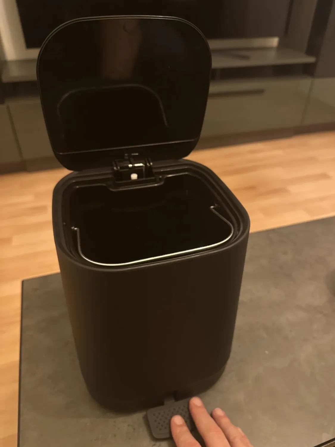 Black Mülleimer Bad 5L dunkelgrau Softclose