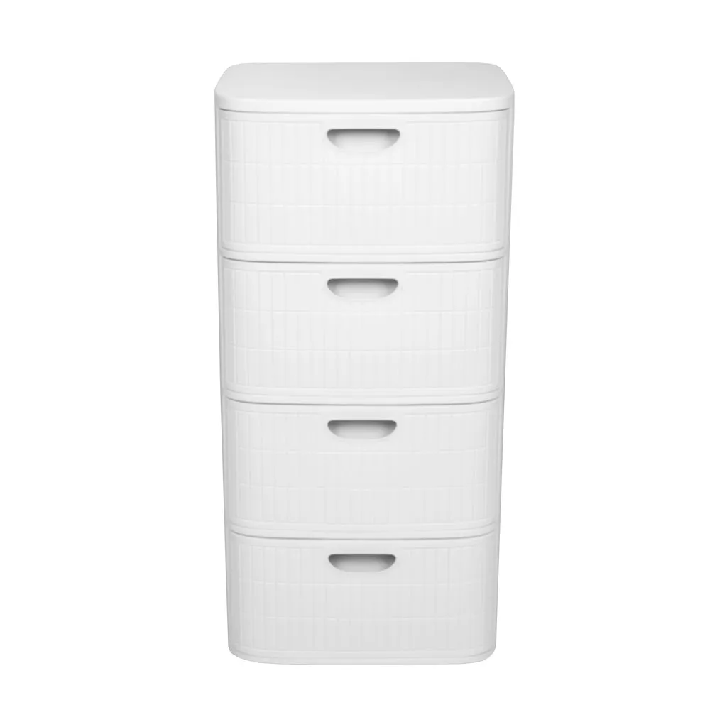 Kreher Domus Schubladenschrank Weiß 4 Schubladen 40cm